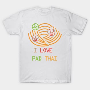 I LOVE PAD THAI Illustration T-Shirt